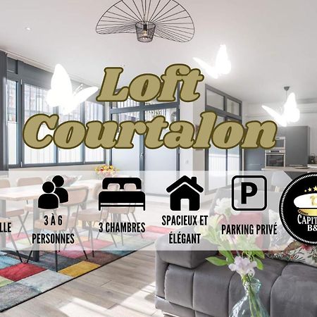 Loft Courtalon - Haut Standing - Patio - Parking Prives Lägenhet Troyes Exteriör bild